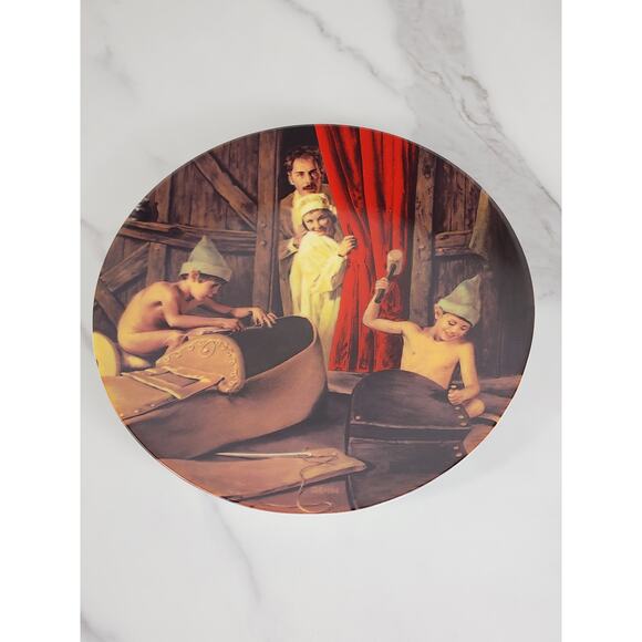 Grimm's Fairy Tales Elf Shoemaker Year 1983 Porcelain 7 3/4" Plate Wall Decor - Picture 10 of 14